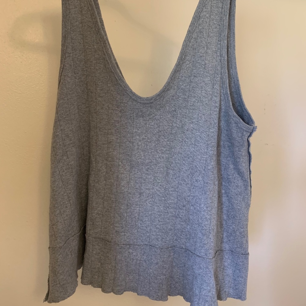 We The Free (Free People) Gray Reversible Top